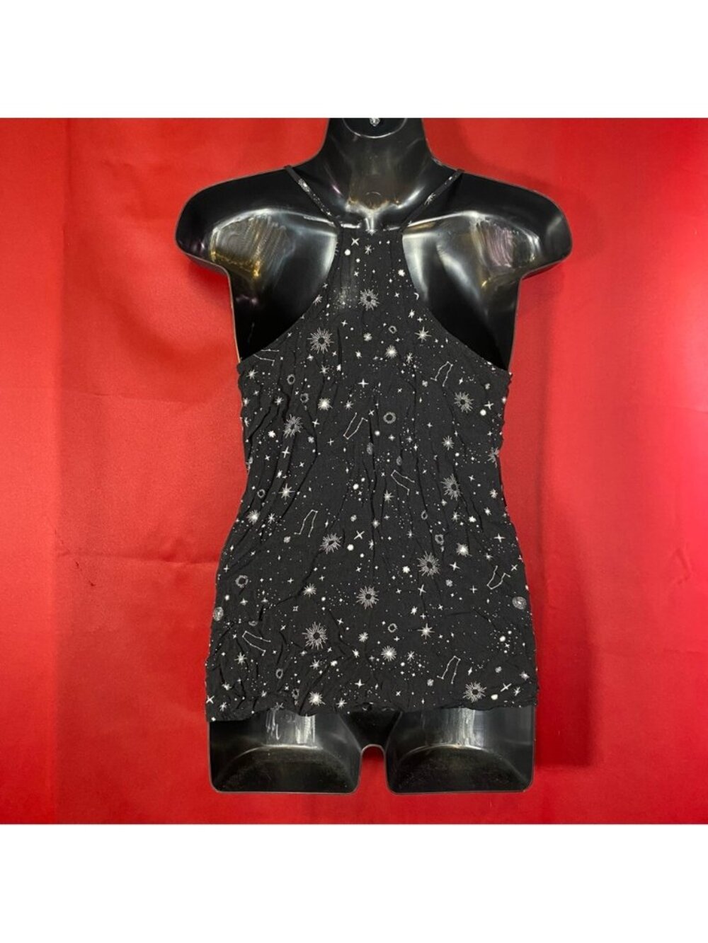 No Boundaries Celestial Star Print Button Front Tank Top S - Picture 3 of 7